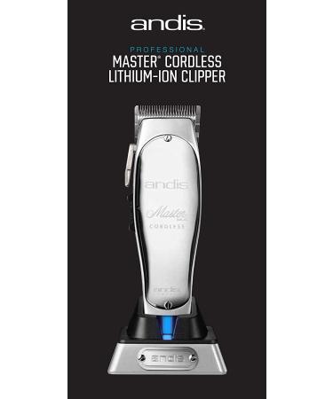 Andis 12470 Professional Master Trimmer - Corded/Cordless Adjustable Blade Clipper for Hair & Beard, Chrome/Silver - 5pc Set - Buy Online on GoSupps.com