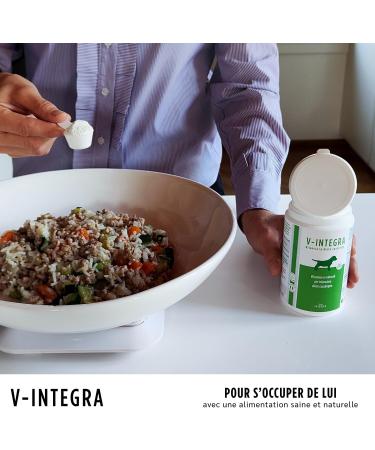 V-INTEGRA Puppy - Complete Supplement Rich in Vitamins and Minerals for Homemade and Barf Diets for Puppies - 200 g - Made in Italy - Buy Online on GoSupps.com