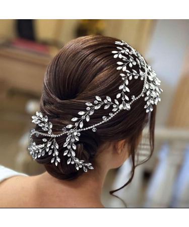 LOVFOIVER Bridal Rhinestone Headband - Wedding Hairpiece for Bride - Buy Online on GoSupps.com
