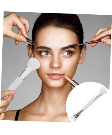 Housoutil Eyeshadow 2pcs Double Head Blush Brush Travel Makeup Beauty Brush Nose Shadow Miss Fluffy Powder Applicator - Buy Online on GoSupps.com