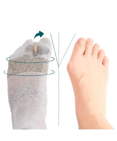 Toe Spacer Bunion Corrector Socks Bunion Corrector Bunion Corrector For Women Big Toe All-Day Comfort and Breathable Day and Night Support Non-Slip Big Toe Straightener 2 Pcs (Gray M) M Gray 1