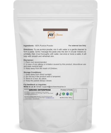 mGanna 100% Natural Pumice Powder 0.5 LBS / 227 GMS for Facial Masks Skin Exfoliation Soap Making and other cosmetic formulations - Buy Online on GoSupps.com