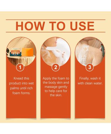  Clawrex Presimmon Set of 3 Natural Khaki Soaps for Women and Men Eliminates Body Odors Deep Cleansing Moisturizing Brightening for Face and Body 300g - Buy Online on GoSupps.com