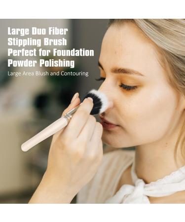 Buy Dpolla Pro Foundation Makeup Brush - Large Duo Fiber Stippling Brush for Flawless Foundation Powder Highlight & Blush - International Shipping Available - Buy Online on GoSupps.com