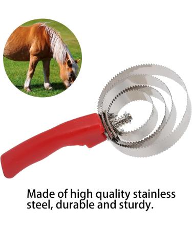 High-Quality Stainless Steel Horse Curry Comb | Effective Cattle Itching Brush for Horses Sheep & Cows | Ultimate Shedding Tool - Buy Online on GoSupps.com