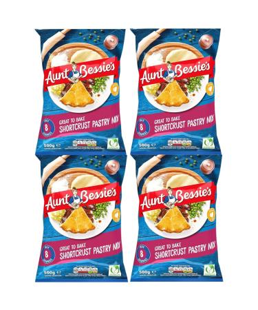 Shortcrust Pastry Mix Bundle With Aunt Bessie's Delicious Shortcrust Pastry Mix 500g (4 Pack) - Buy Online on GoSupps.com