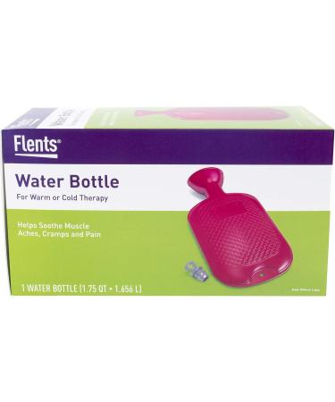 Flents Reusable Water Bottle - Warm/Cold Therapy for Muscle Aches & Pain - Durable Rubber Design - Latex Free - 2 QT (1.66 L) - Buy Online on GoSupps.com