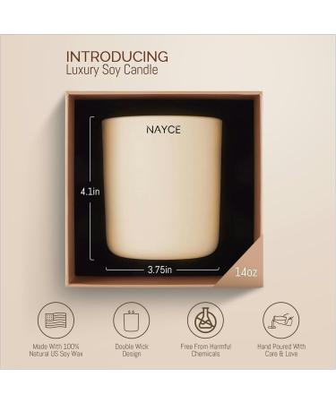NAYCE Luxury Scented Candle - 100% Natural Soy Wax Aromatherapy - 14 oz - Made in USA - Long Lasting Highly Scented Birthday & Housewarming Gifts for Women - Lavender Limoncello - Buy Online on GoSupps.com