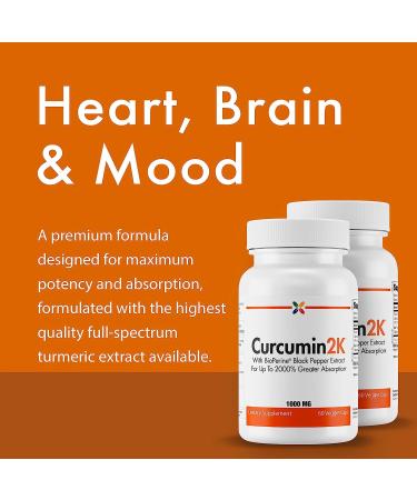 Stop Aging Now Curcumin2K with BioPerine - 60 Veggie Caps - Up to 2000% Absorption - Buy Online on GoSupps.com