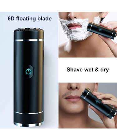Buy Electric Mini Shaver - 6D Floating Cutter Portable Travel Beard Trimmer Waterproof Rechargeable Razor for Men - Buy Online on GoSupps.com
