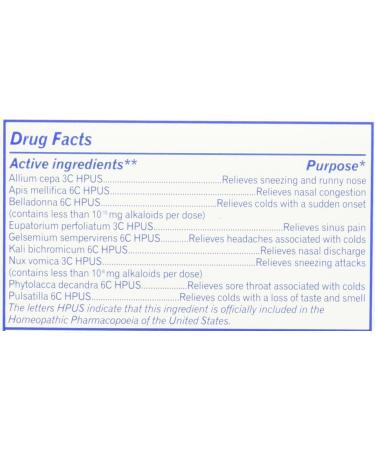 Boiron Coldcalm 60ct Tablets - Homeopathic Medicine for Colds - Buy Online on GoSupps.com
