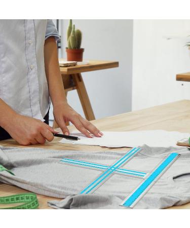 Acrylic T-Shirt Alignment Ruler Set - 3 Pcs Shirt Placement Guide Tool for Vinyl & Sewing - Transparent T Ruler for Crafting - Centering Tool for Adult & Kids Tee - Heat Press & Clothing Measurement - Buy Online on GoSupps.com