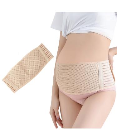 PXRLMYF Maternity Belt Pregnancy Support Belt Adjustable Belly Band for Pregnancy Belly Lifting Support to Relieve Back & Hip & Pelvic Floor Pain 20x17x1.5CM