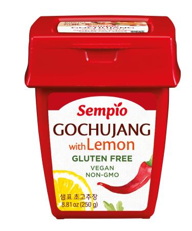 Sempio Korean Gochujang with Lemon (8.81 oz, Pack of 1)- Gluten Free, Vegan, Non-GMO Chili Paste, All Purpose