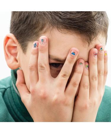 Konsait Nail Art Stickers for Kids - 600+ Designs, Self Adhesive, DIY Manicure Supplies for Children - Animal, Fruit, Dinosaur, Car, Flower Designs - Perfect for Birthday Parties and Nail Salons - Buy Online on GoSupps.com