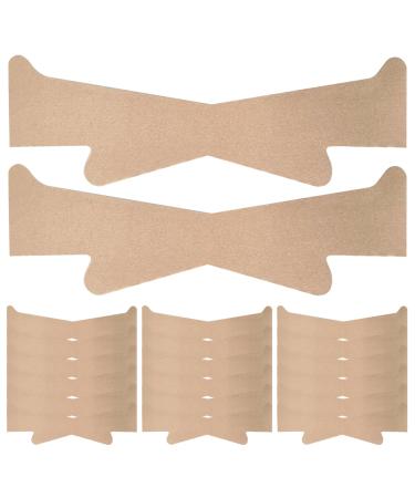 Neck Lift Tape 20Pcs Elastic Breathable Neck Strips Self-adhesive Neck Tape Portable Sweatproof Wrinkle Removing Neck Tightening Tape Skin Color