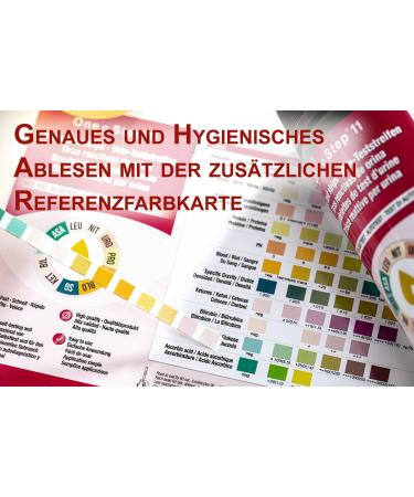 100 Pieces One+Step Urine Health Test - 11 Indicators Function Control & Reference Color Card - DUS-11 for Accurate Health Monitoring - Buy Online on GoSupps.com