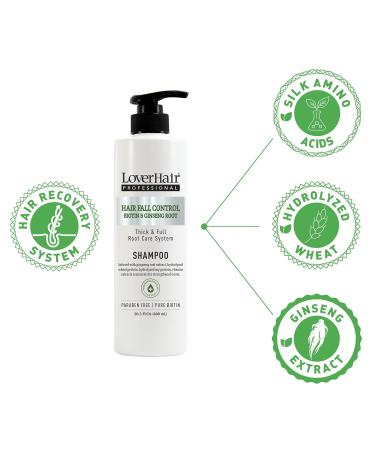 LoverHair Professional Hair Fall Control Shampoo 20.3 fl oz - Strengthen & Nourish for Healthy Hair - International Shipping Available - Buy Online on GoSupps.com