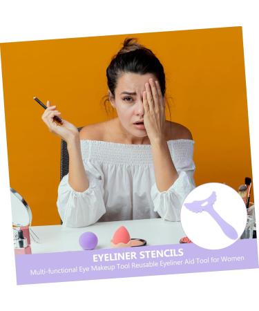 Ipetboom 3 pcs Silicone Multi-functional Makeup Stencils Eyeshadow Tool Eye Girl Aid Women for Eyeliner - Buy Online on GoSupps.com