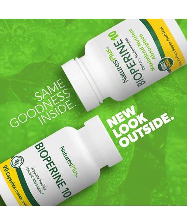 Nature's Plus Bioperine 10 - 90 Vegetarian Capsules for Enhanced Absorption - Buy Online on GoSupps.com