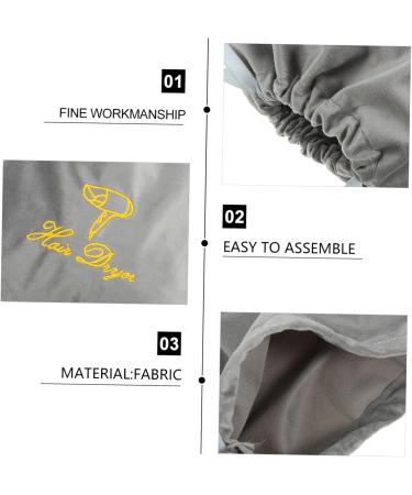 FRCOLOR Hair Dryer Storage Bag | Travel Organizer for Hair Dryer & Attachments | Durable & Stylish Makeup Brush Bag - Buy Online on GoSupps.com