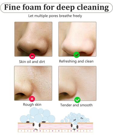 Squalane Facial Cleanser Face Wash for Gently Cleaning Pores Gentle Foaming Cream Cleanser With Squalane Glycerin and Rich in Vitamins to Protect Skin Barriers Deeply Hydrating For All Skin Types - Buy Online on GoSupps.com