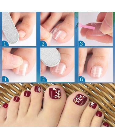 120 Pieces Fake Toe Nail Tips Artificial Fake Stick On Toe Nails Clear Ultra-thin Design Nail Extension 12 Sizes Acrylic Clear Toe Nail Tips for Women Girls Nail Salon and Nail Art DIY - Buy Online on GoSupps.com
