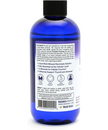 RnA ReSet ReMyte Liquid Mineral Electrolyte Solution 240ml (2-Pack) - 12 Essential Minerals including Iodine, Selenium, Zinc, Magnesium, Boron - by Dr. Carolyn Dean - Buy Online on GoSupps.com