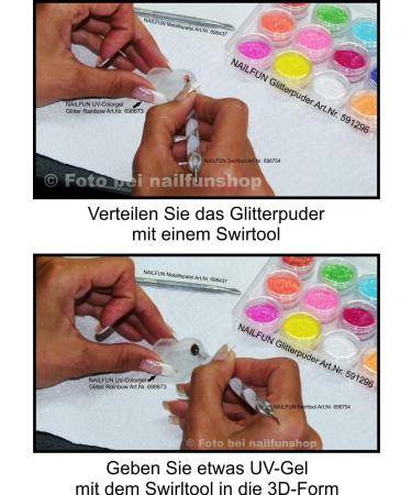 Buy 3D Stencil Hearts for UV Gel & Acrylic - DIY Nail Art Creations | International Shipping - Buy Online on GoSupps.com