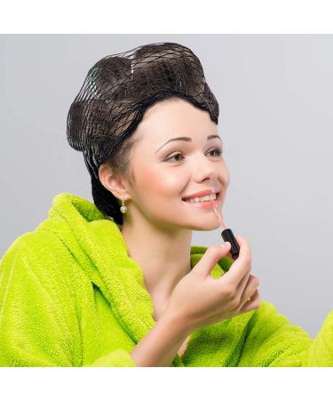 2 Pieces Cotton Triangle Hair Net for Rollers - Black | Women's Mesh Sleep Hair Net | Triangular Hair Setting Net - 35 x 35 x 57 Inches - Buy Online on GoSupps.com