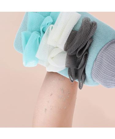 Lurrose 1Set Bath Towel Cleaning Sponge Shower Sponge Bath Shower mitt loofah Back Scrubber Bath sponges for Shower Bath Scrubber for Body Bath Flower self tan Cleaning Supplies Fiber Sky-blue - Buy Online on GoSupps.com