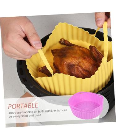 SHOWERORO air Fryer pan Silicone bakeware air Fryer Basket Replacement air Fryer Silicone Cushion Small Tools 19X19X7CM Purple - Buy Online on GoSupps.com