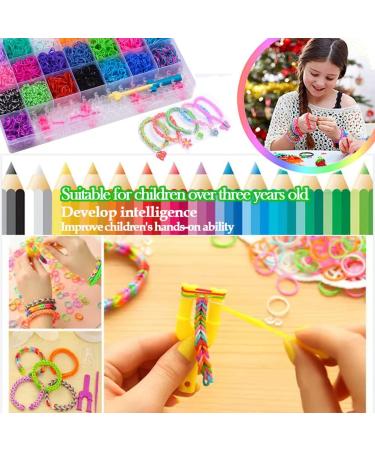 Kayzyue Girls' Bracelet Making Kit - DIY Crafts Loom Bracelet Kit with 4800 Pieces - Includes Storage Containers, Amulets, Y-Looms, Crochets, and S-Clips - Buy Online on GoSupps.com
