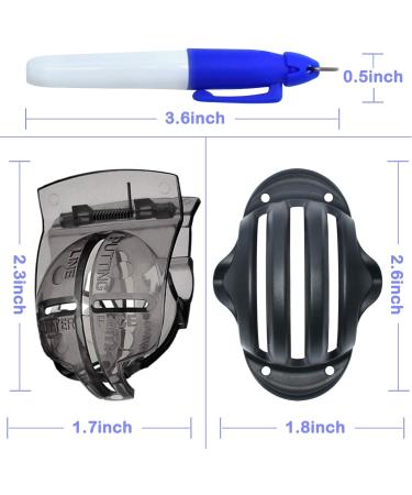 CUALFEC Golf Ball Line Drawing Marker Kit - 6 Pack with 2 Stencils and 4 Color Markers - Buy Online on GoSupps.com