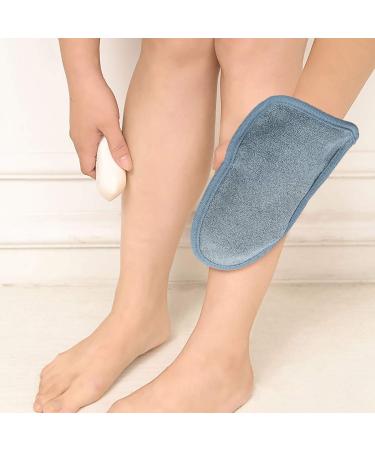 Peeling Glove Set | Bamboo Bathing Sponge & Body Scrubber | Hammam Sauna Loofah | 2-Piece Gray - Buy Online on GoSupps.com