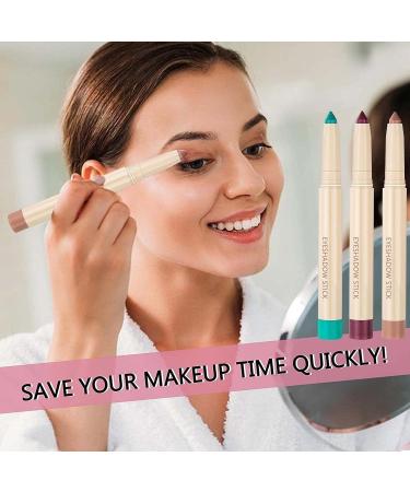 Red Matte Eyeshadow Stick - Hypoallergenic & Waterproof Cream | Long-Lasting & Smooth Eyeshadow Pencil for High-Impact, Multi-Dimensional Eyes (06) - Buy Online on GoSupps.com