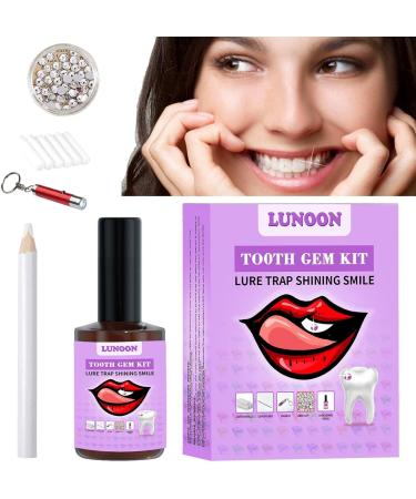 Premium Kirdume Tooth Gemstone Set - Complete DIY Tooth Jewelry Kit with Hardening Light & Glue - Buy Online on GoSupps.com