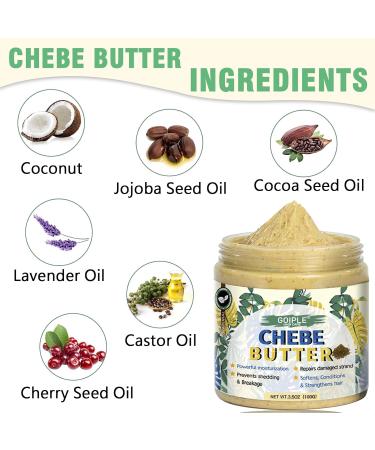 Natural Chebe Hair Oil for Growth - 10 in 1 Moisturizer & Braid Bonnet | Stronger Thicker Longer Hair - Buy Online on GoSupps.com
