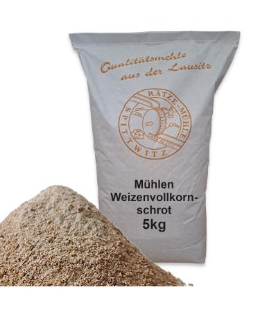 Mills whole wheat meal medium 5kg fresh from the R tze mill 100% regional and natural wheat meal 5 kg