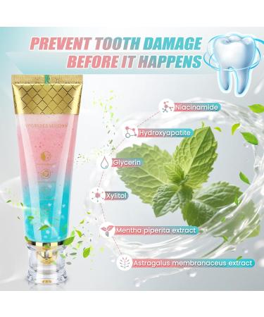 Niacinamide Whitening Toothpaste Hydroxyapatite Toothpaste Niacinamide Intensive Whitening with Natural Gentle Stain Removal Natural Repair Enamel and Protect Teeth 1 Pcs - Buy Online on GoSupps.com