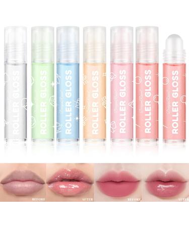 6PCS Roll On Lip Oil Set Clear Lip Gloss Set Shimmer Lip Gloss Moisturizing Colorless Lip Balm Moisturizing Lip Lotion for Dry Lips - Buy Online on GoSupps.com