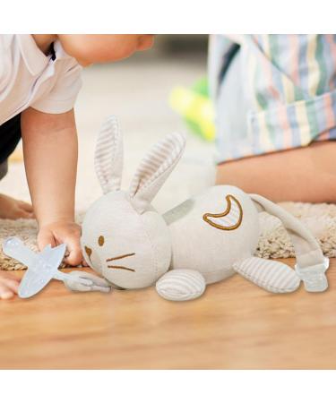 Samuliy Rabbit Pacifier Holder | Skin-Friendly Animal Attachment for Babies | Cuddly & Comfortable Pacifier Buddy for 0+ Months - Buy Online on GoSupps.com