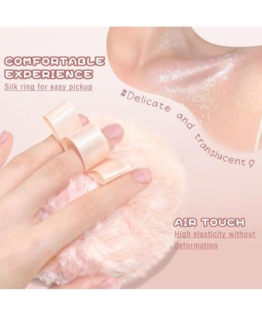 Highlighter Makeup Powder - Plush Peach Glitter Puff for Face Body & Hair | Shimmer & Shine Illuminator - Diamond Glow Pink (1 Count - Buy Online on GoSupps.com