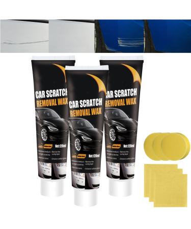 Arshipscho Adhesive for Repairing Scratches on Cars Scratch Repair Wax for Car Car Scratch Repair Paste Polishing Wax Professional Car Scratch Remover Kit 3pcs