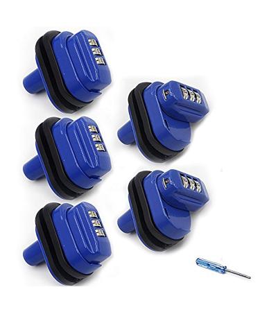 RioRand Trigger Lock 3 Digit Combination Gun Lock Gun Trigger Lock Accessories Blue 5PCS