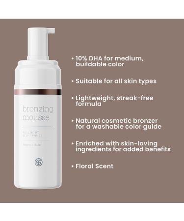 SJOLIE Self Tanner - Express Sunless Tanning Mousse & Mitt | Streak-Free Medium Dark Vegan Paraben-Free - Fast International Shipping - Buy Online on GoSupps.com