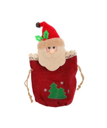 Healvian 1 Pc Christmas Candy Bag Kids Goodie Bags Christmas Cookie Bags Candy Wrapping Bags Storage Bags 1 count (Pack of 1) Red