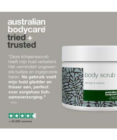 Australian Bodycare Body Scrub for Women & Men Tea Tree Oil Body Exfoliant Foot Scrub for Problem Skin For Pimples on Back & Body - Buy Online on GoSupps.com