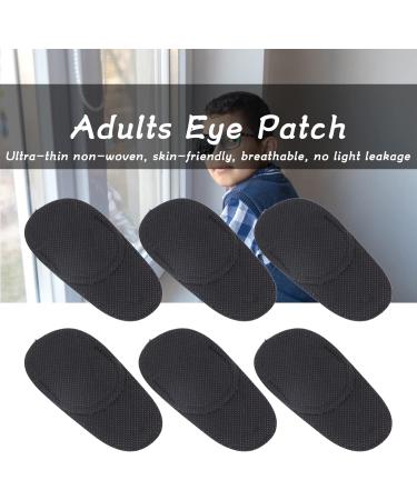 Medium Black Glasses Eye Patch Cover - Amblyopia & Strabismus Solution for Adults & Kids - Full Coverage Non-Woven Eye Patch (3.94x1.97in - Buy Online on GoSupps.com