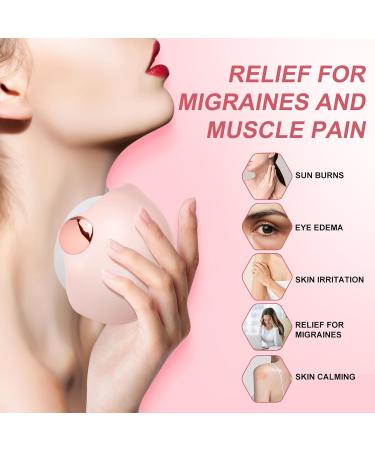 Portable Ice Roller for Face & Eyes - Pink Face Massager for Puffiness & Pain Relief | Women's Skincare Gift - Buy Online on GoSupps.com